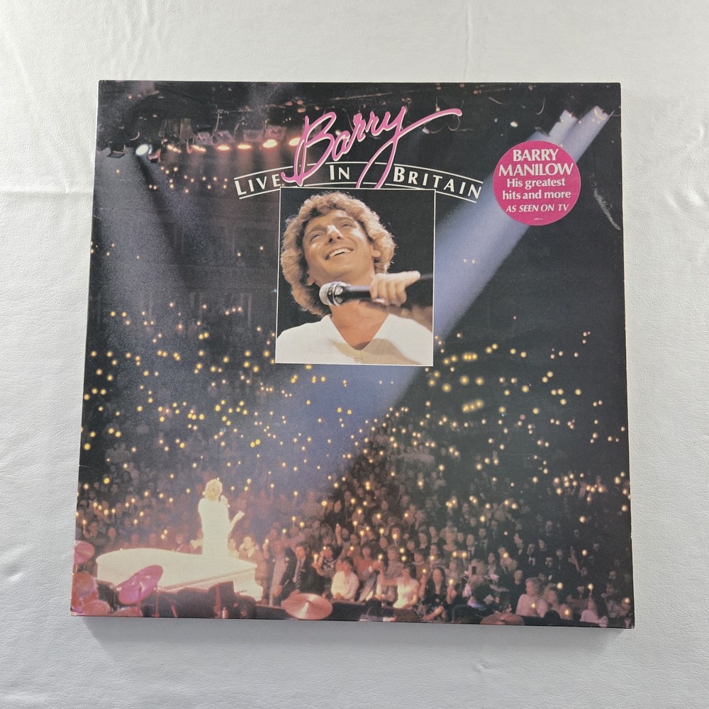 Barry Live In Britain - Barry Manilow LP Record 1982 ARTV4 Arista EX Tested